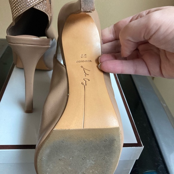 High quality leather shoes. Bought in Monaco.Crystals detailing. - Picture 3 of 4